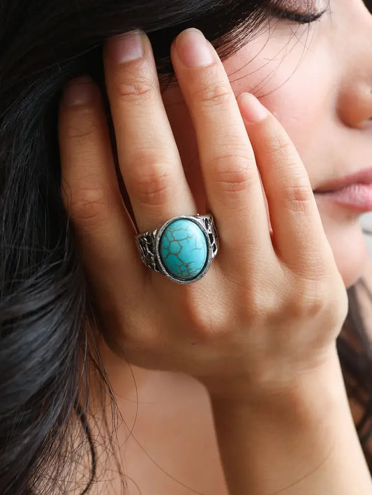 Oval Turquoise Ring