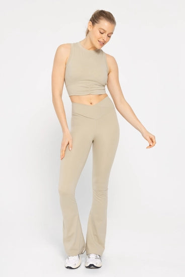 Dylan V-Waist Flare Leggings