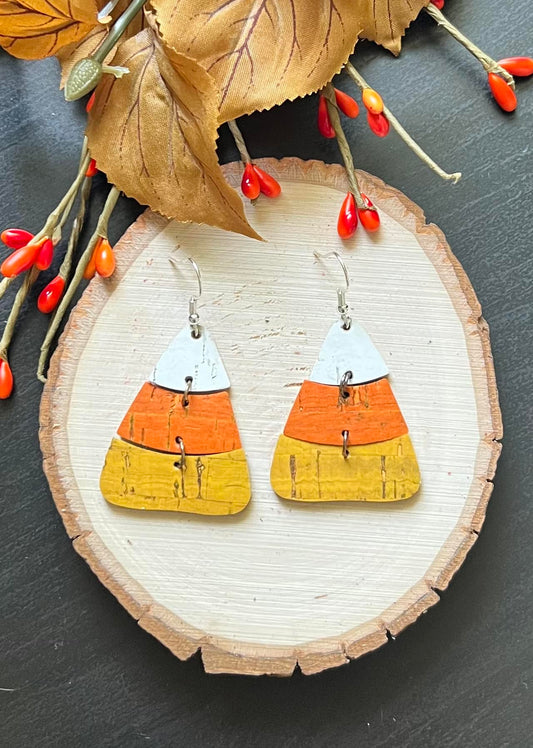 Candy Corn Earrings