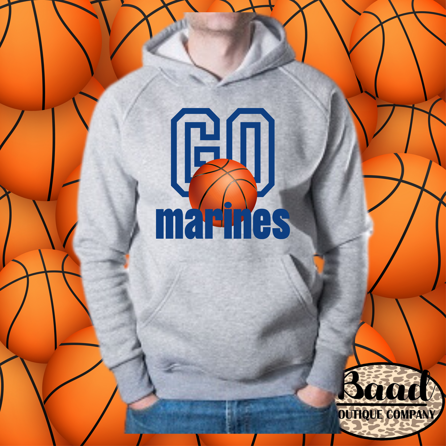 Non Glitter Marines Basketball-Hamilton Exclusive-Adult