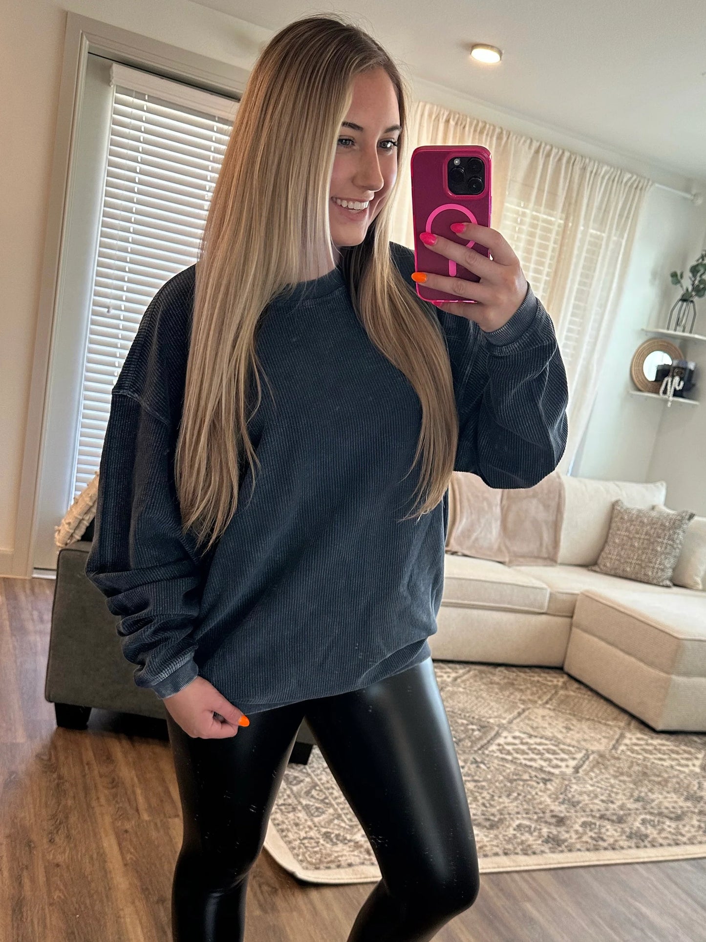 Jenna Corded Pullover