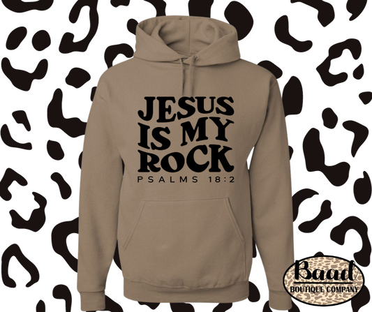 Jesus is my Rock Graphic Hoodie