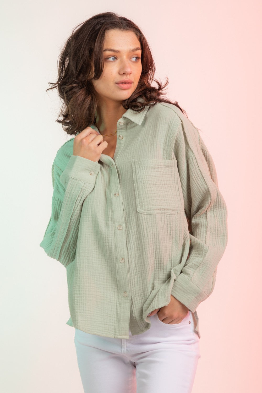 Ruthy Button Up Top