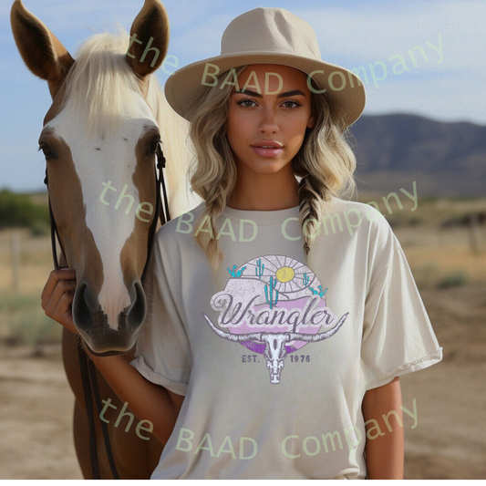 Cowgirl Longhorn Graphic T-shirt