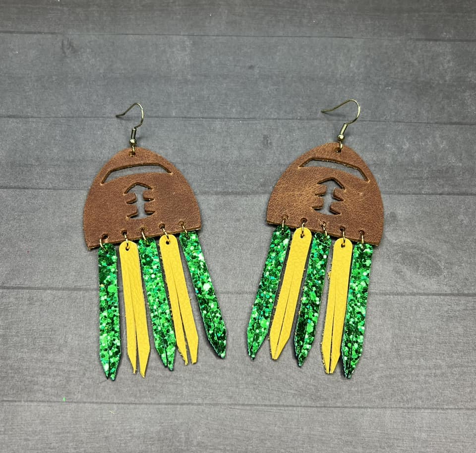 Football School Spirit Earrings