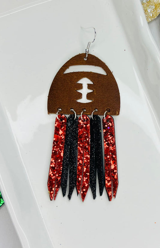 Football School Spirit Earrings