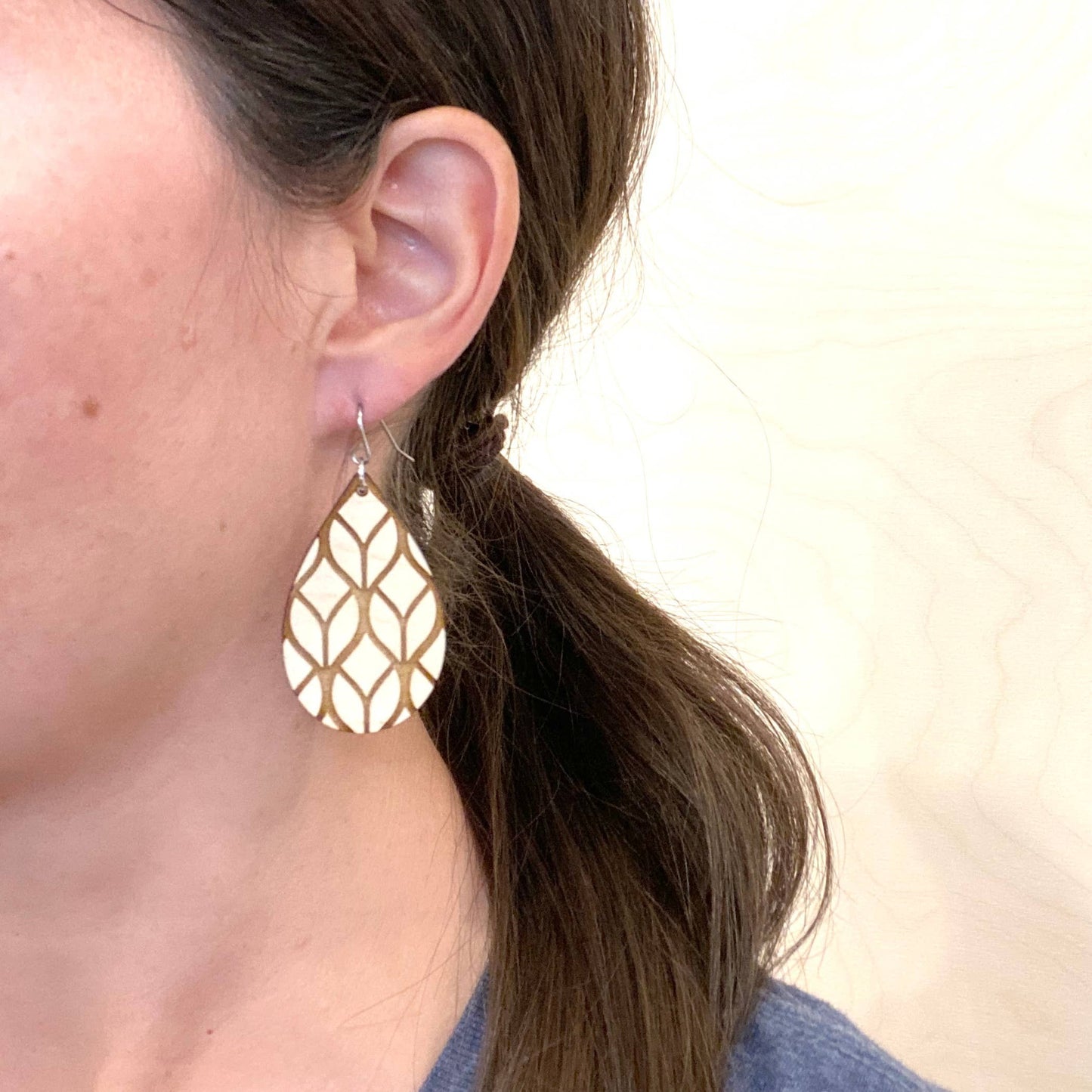 Modern Slope Drop Earrings