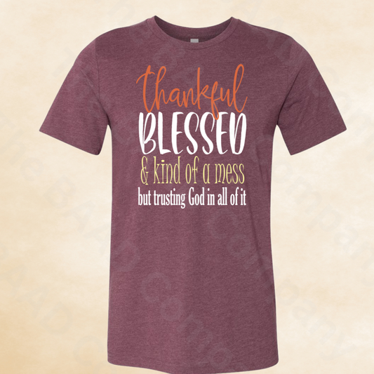 Thankful and Blessed Graphic Tee