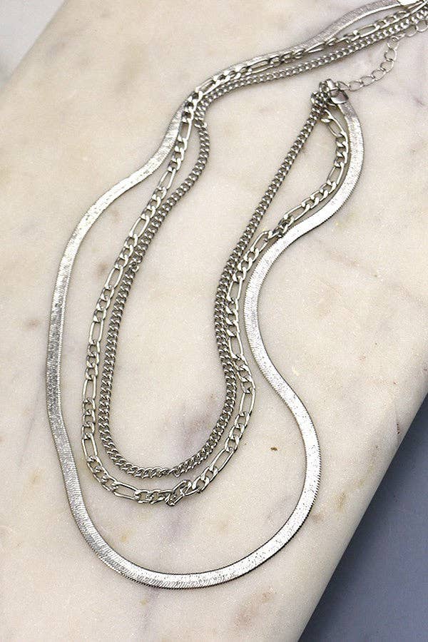 Multi Layer Snake Chain Necklace