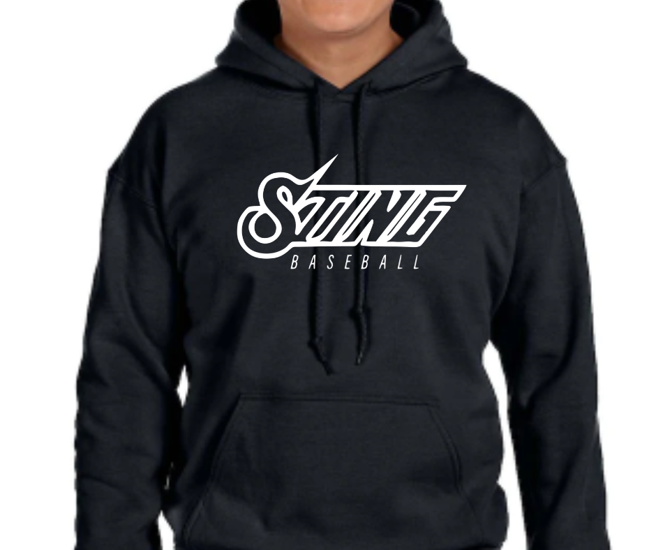 Sting Baseball Hooded Sweatshirt-Black