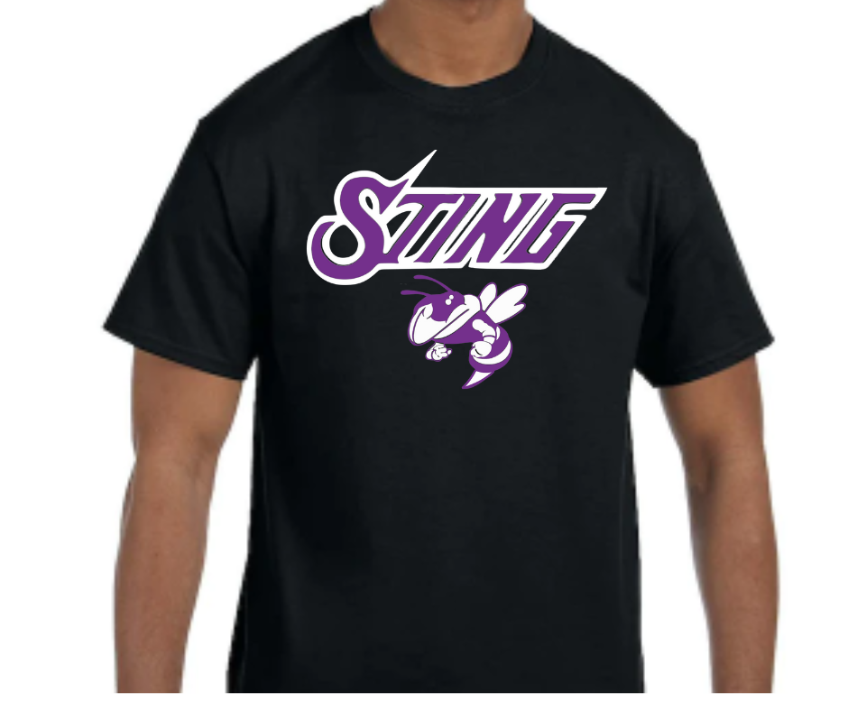 Sting Baseball T-Shirt-Black