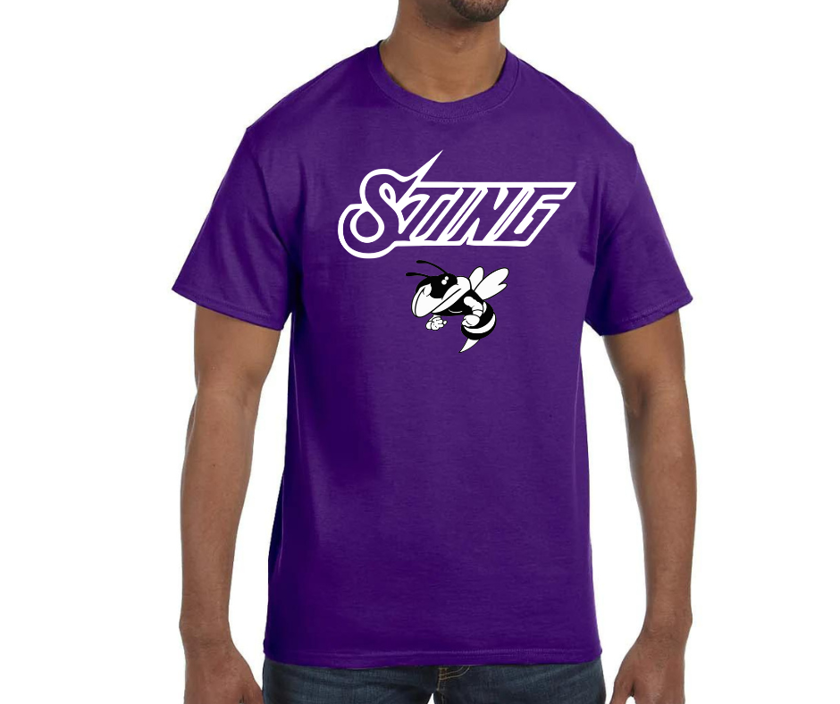 Sting Baseball T-Shirt-Purple