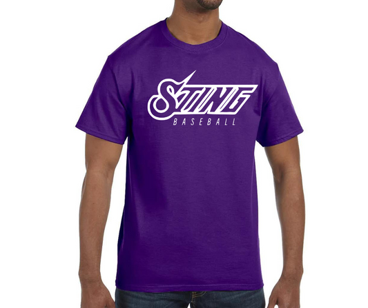 Sting Baseball T-Shirt-Purple